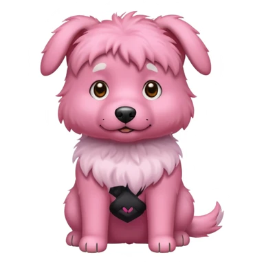 pink dog sticker