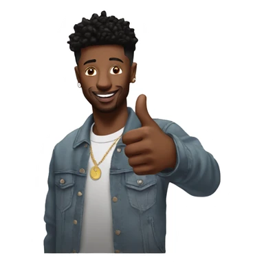 21 savage doing a thumbs up sticker
