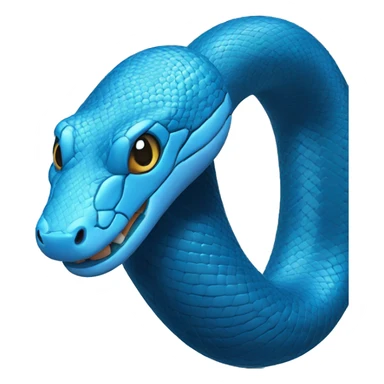 blue snake sticker