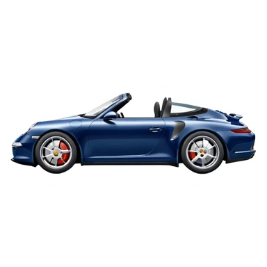 navy blue Porsche 911 sticker