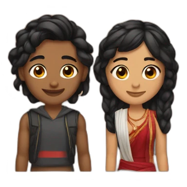 Albanian and indian teens bffs sticker