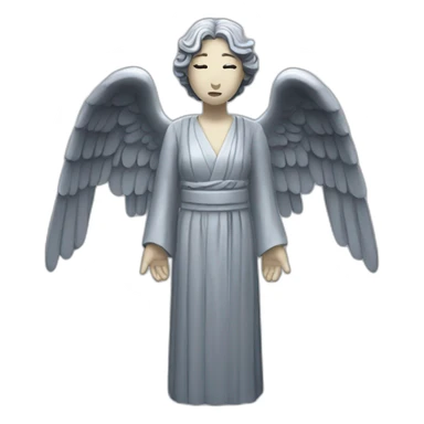 Japanese weeping angel full body sticker