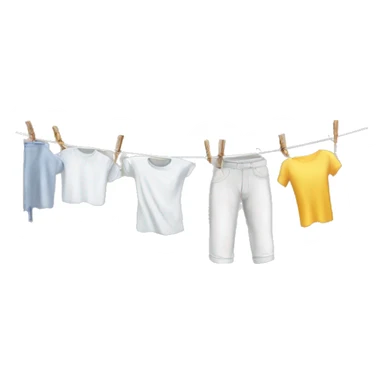 folding clothes line  sticker