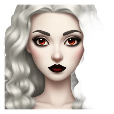 Hyper Realistic Goth victoria secret model vampire  sticker