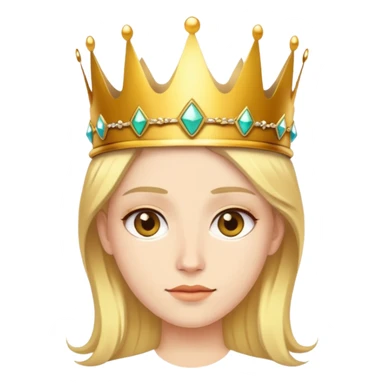 Me wearing a crown sticker