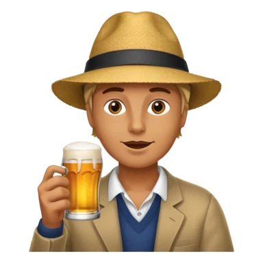 Drinking beer on friday after work sticker