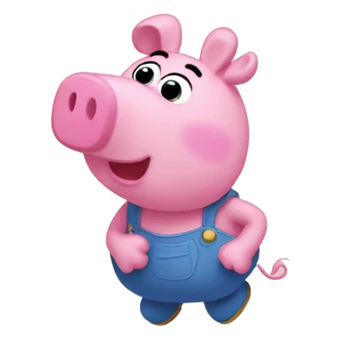 Pepa pig qui boit sticker