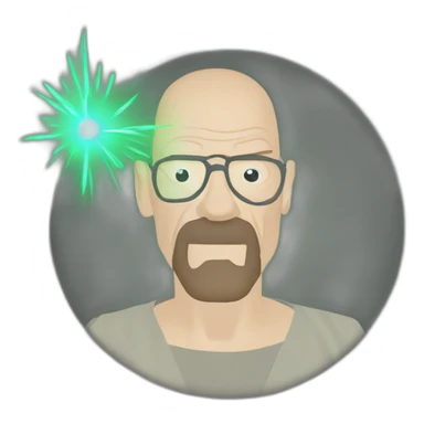 Walter white kamehameha beam sticker