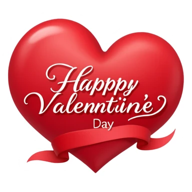 Happy Valentine’s Day in cursive sticker