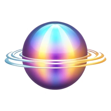 Elegant energy orb with floating tie or bowtie element inside, masculine style inspiration, soft radiating waves sticker