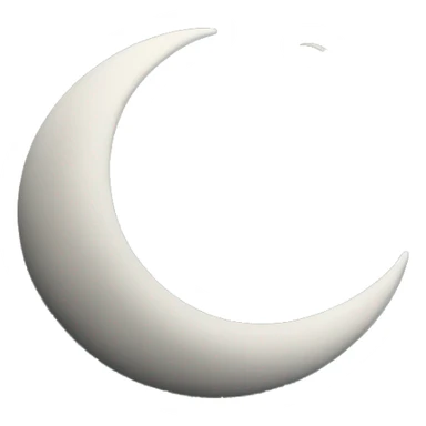 Crescent moon in dark clouds sticker