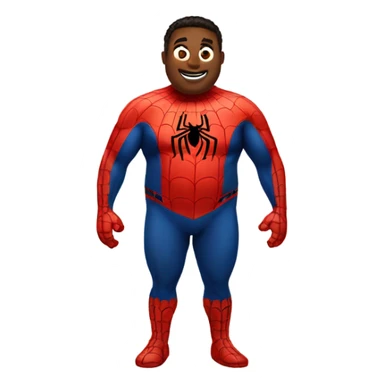Fat spider - man sticker