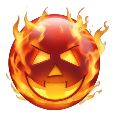 fortune telling ball in fire sticker