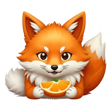 Kitsune eating sticker