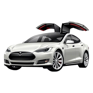 Tesla Model S - Tesla (Model Year: 2022) (Iconic colour: Silver) sticker