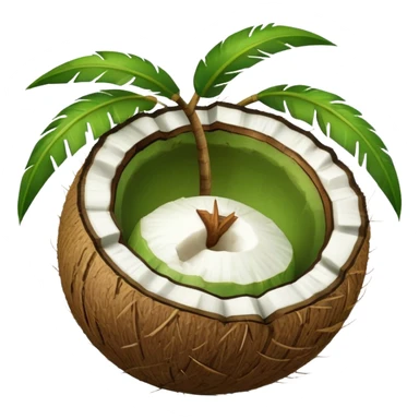 Green Coconut  sticker