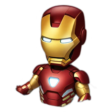 Iron man in a bathtub sticker