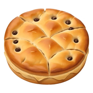 round focaccia without seasoning sticker