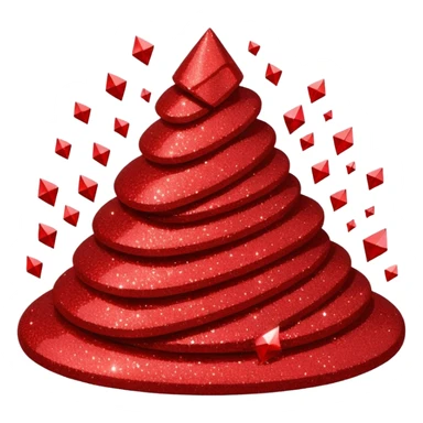 red glitter sleep Zzz sticker