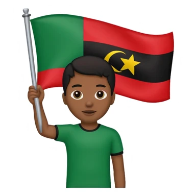 Pan African-African American Flag (Red-Black and Green horizontal stripes) - no stars or no other symbols, just the flag sticker