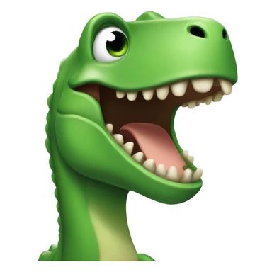 Green dinosaur Giggle sticker