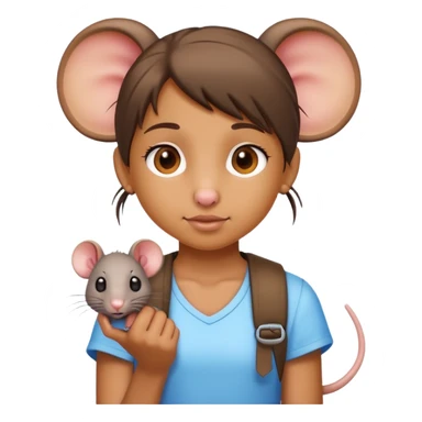 brat girl summer rat sticker