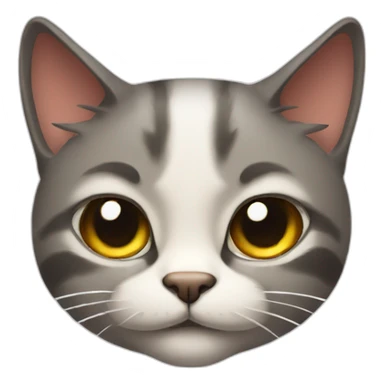 smirking cat with raised eyebrow sticker