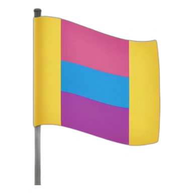 pansexual flag sticker