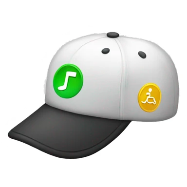 cap with disabled circle over it sticker