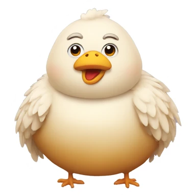 Fat chicken sticker