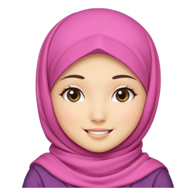 Muslim girl kawaii sticker