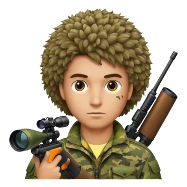 bushy sniper sticker