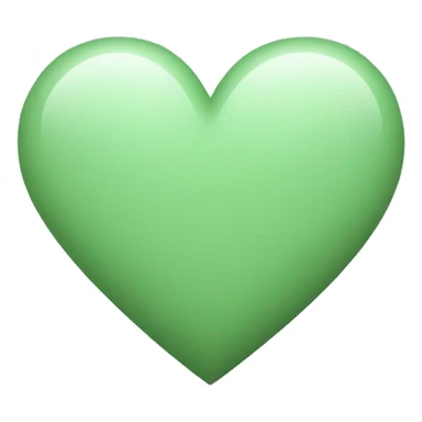 Sage green heart emoji sticker