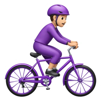 Eggplant riding a bike sticker