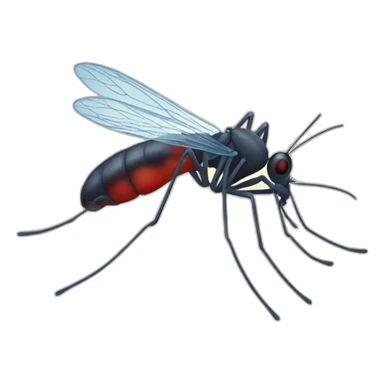 Malaria mosquito sticker