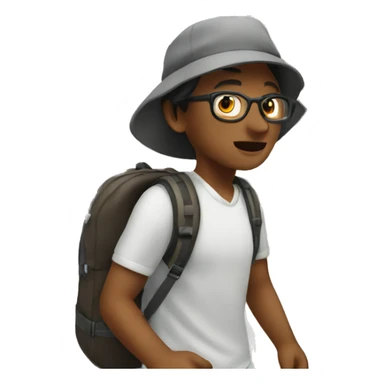 young tourists on the move sticker