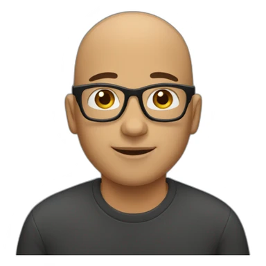 bald-latino-guy-with-glasses sticker