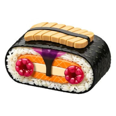 Peanut butter jelly sushi sticker