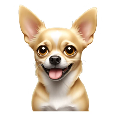 Dog with a shock expression blonde Chihuahua small dog sticker