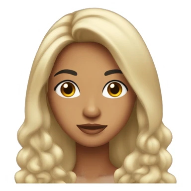 5’2” Hispanic women with tan skin and big eyelashes and long hair sticker