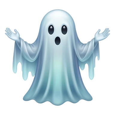 creepy ghost sticker
