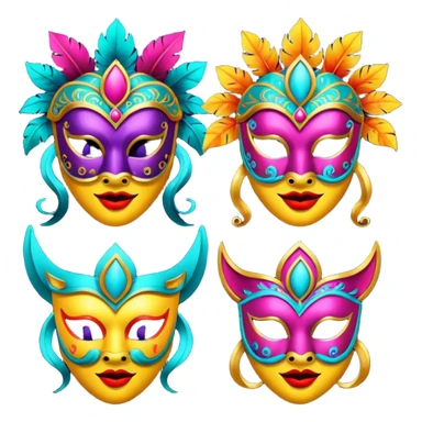 Festival Masks sticker