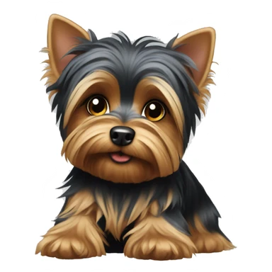 a little yorkshire terrier  sticker