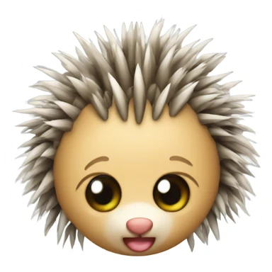 Porcupine in bikini sticker