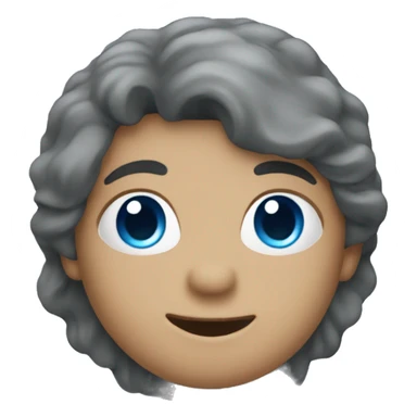 Blizzard-blue color heart sticker