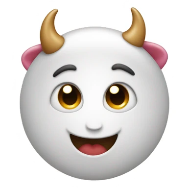 smiling face with horns and hearts sticker