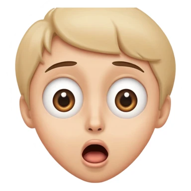 Person who is very suprised sticker