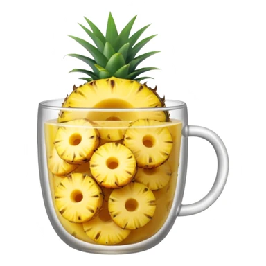 Pineapple in a cup sticker