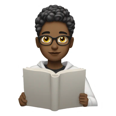 non binary person studying in the uni  sticker