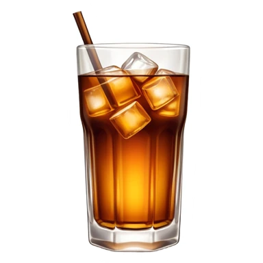 South African brandy and coke, in a straight hi-ball glass, no lemon sticker